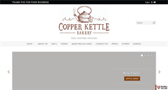 Desktop Screenshot of copperkettlebakery.com