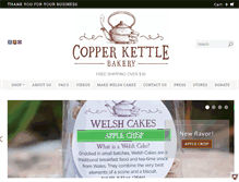 Tablet Screenshot of copperkettlebakery.com
